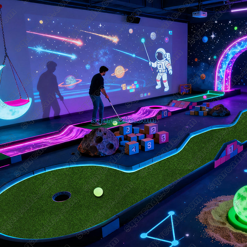 Indoor Mini Golf – Starry Galaxy Theme
