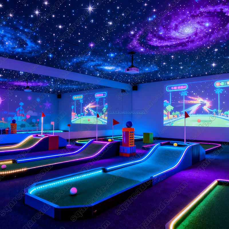 Indoor Mini Golf – Starry Galaxy Theme