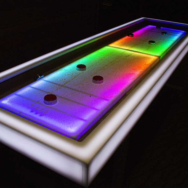 ✨ Light-Up Shuffleboard Table