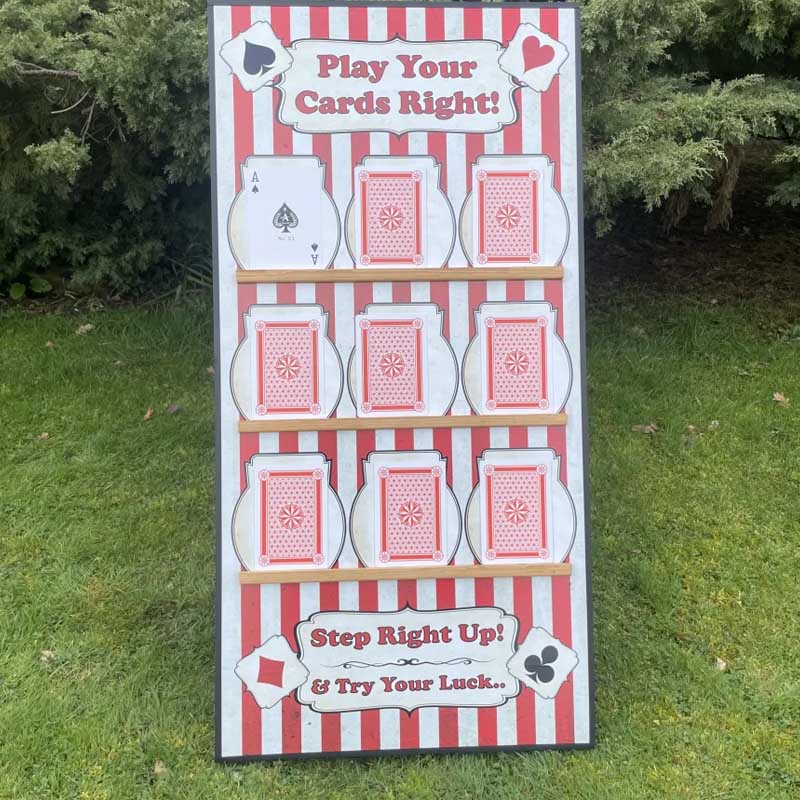 Card Toss Tabletop Carnival Game —SQ Arcade
