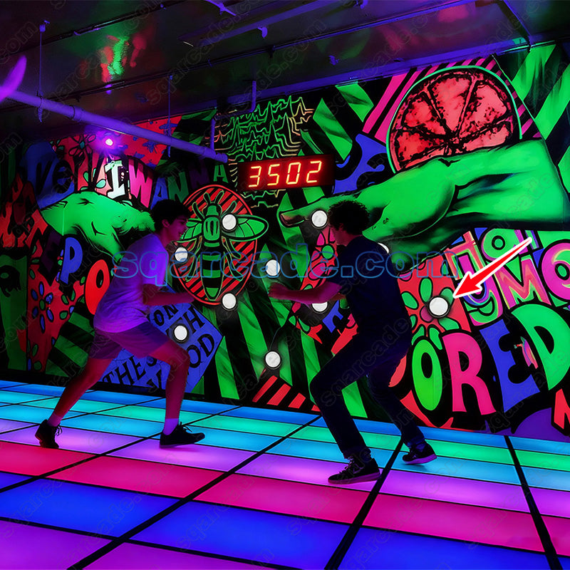 Glow-in-the-Dark Interactive Wall Tap Game