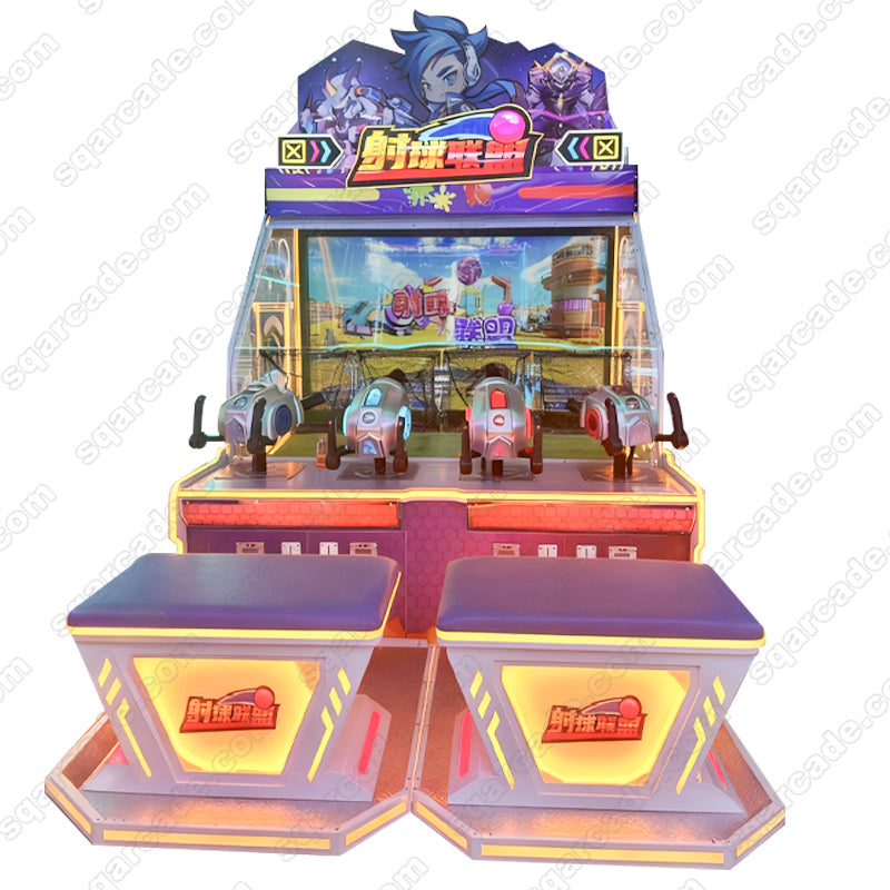 Shooting League – 75-Inch Interactive Ball Shooting Game Machine