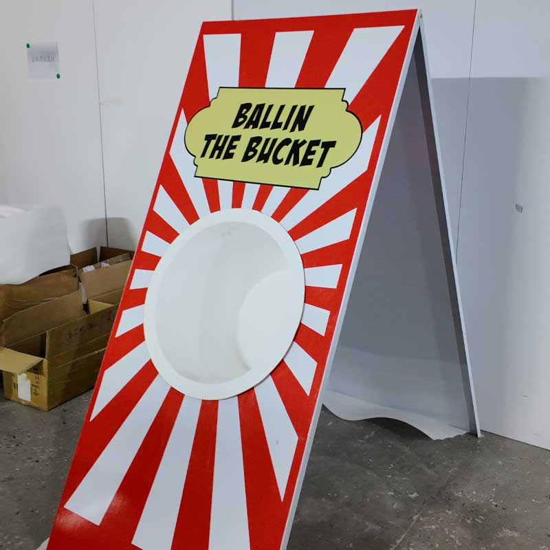 Barrel Ball Toss Carnival Game — SQ Arcade