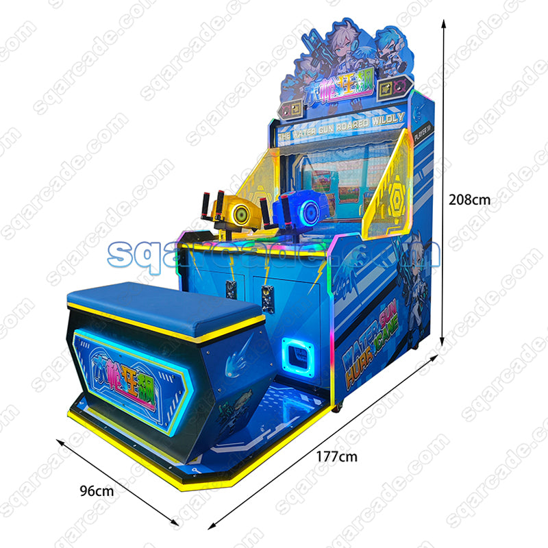 Double Player Water Gun Showdown Shooting Game Machine