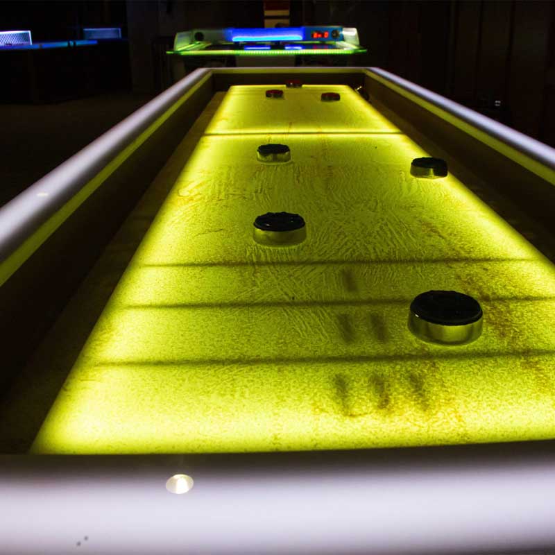 ✨ Light-Up Shuffleboard Table