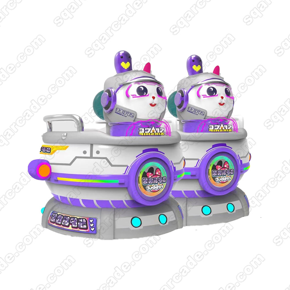 kiddie Ride Space Rabbit Spin Cup