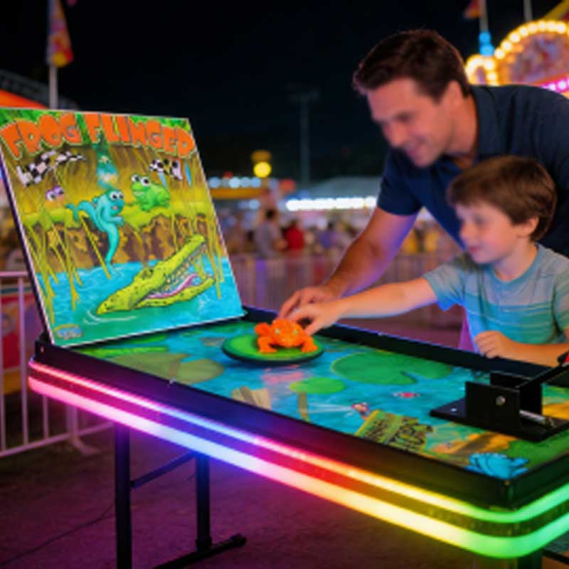 Frog Launcher Tabletop Carnival Game — SQ Arcade