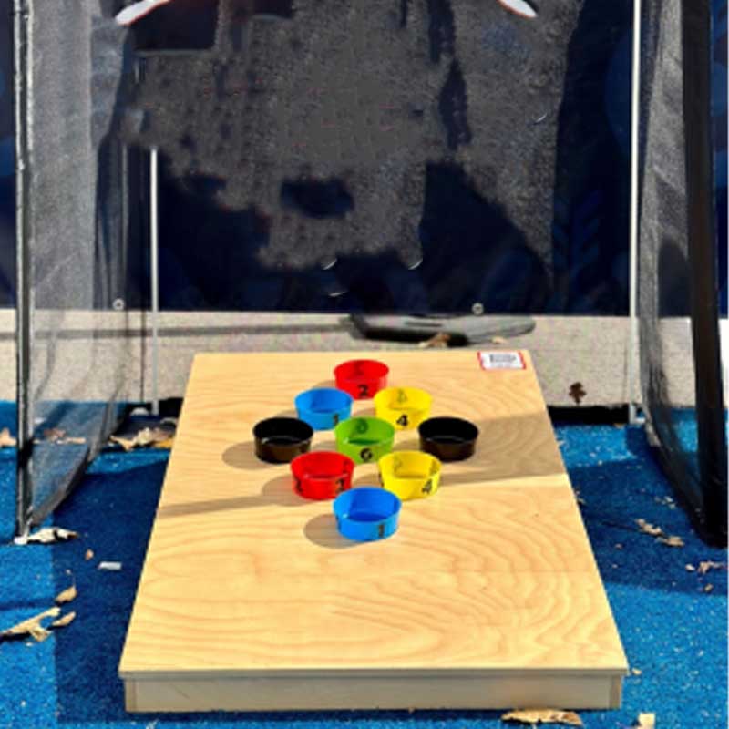 Wooden Ball Toss Carnival Game — SQ Arcade