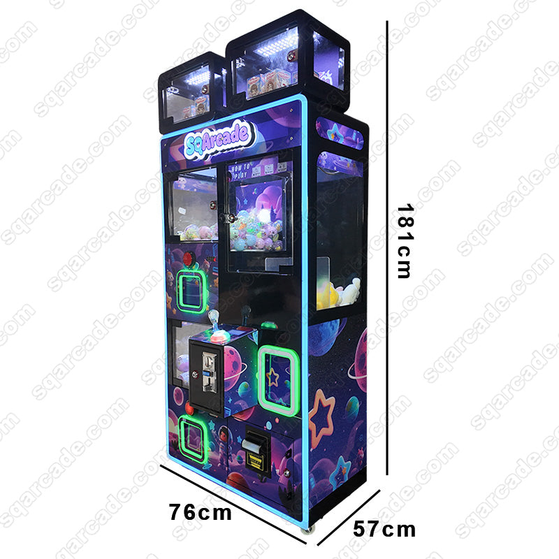3-in-1 Double-Layer Capsule & Premium Claw Machine