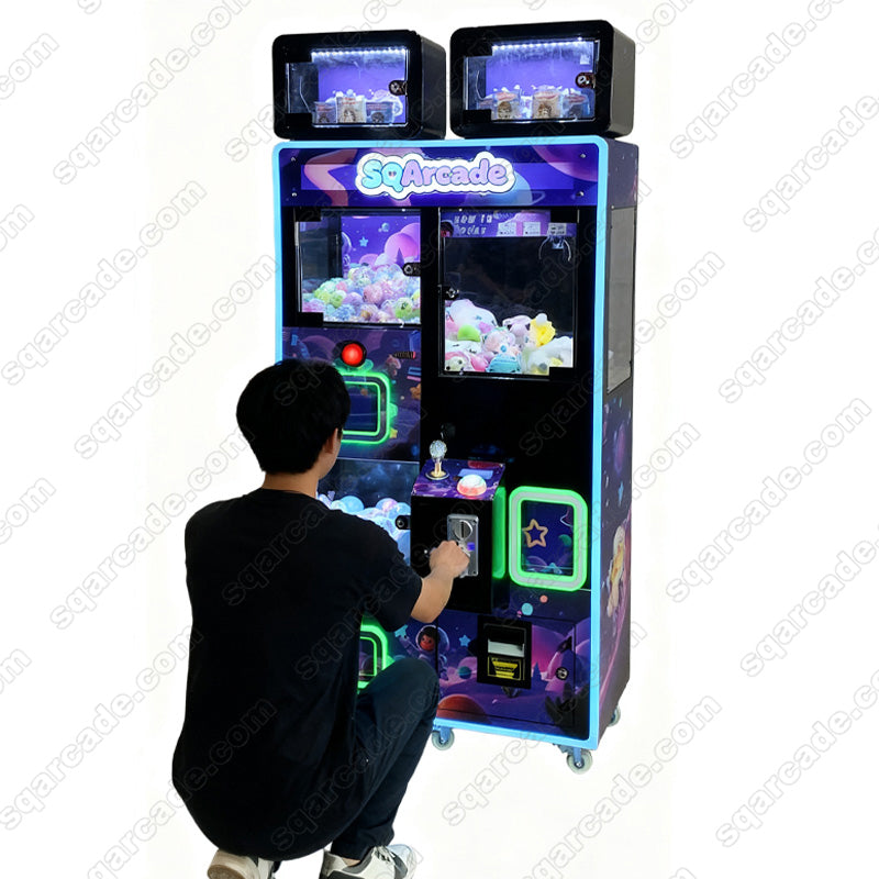 3-in-1 Double-Layer Capsule & Premium Claw Machine