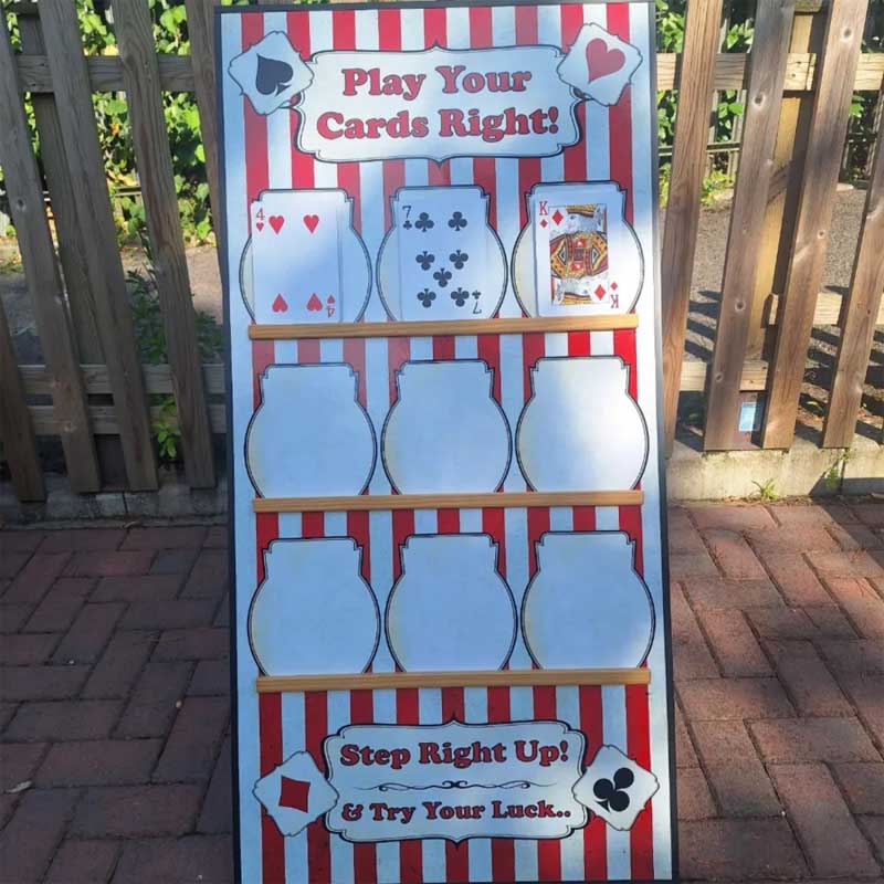Card Toss Tabletop Carnival Game —SQ Arcade