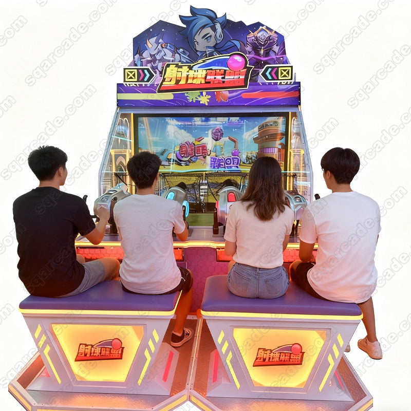 Shooting League 4-Player Interactive Shooting Game Machine