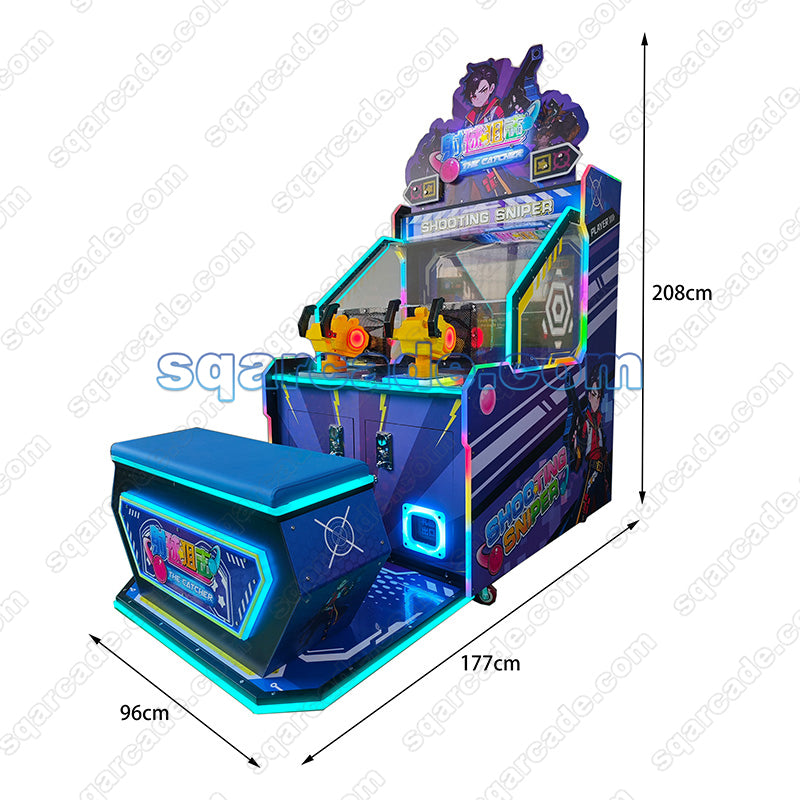 Dual-Player Sniper Ball Shooter Water Shooting Arcade Machine