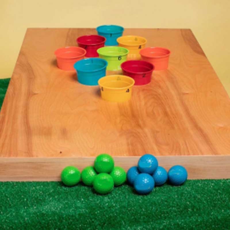 Wooden Ball Toss Carnival Game — SQ Arcade