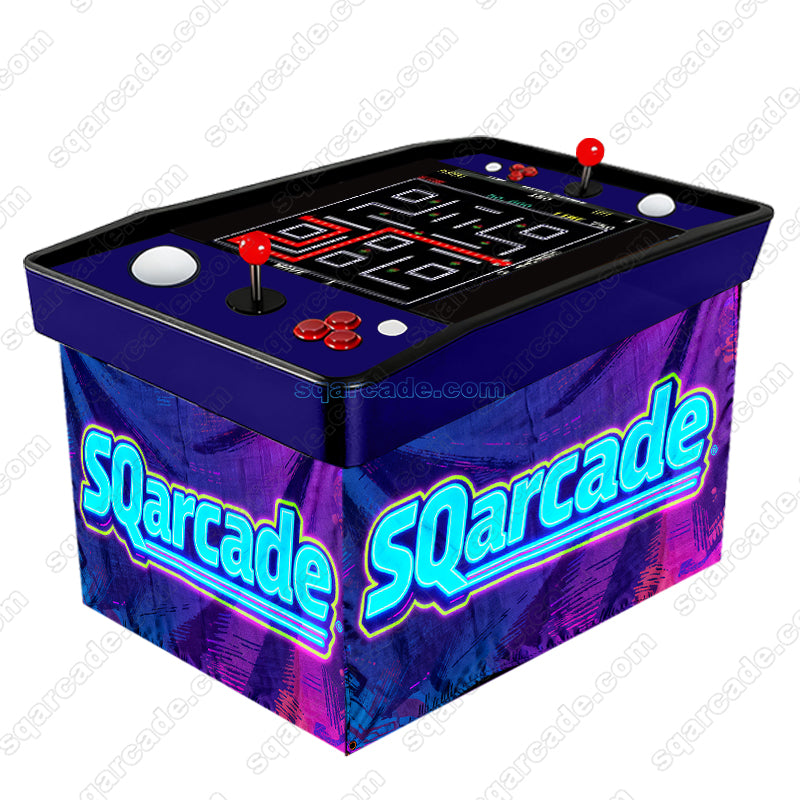 60-in-1 Foldable Cocktail Table Arcade Machine-Purple theme